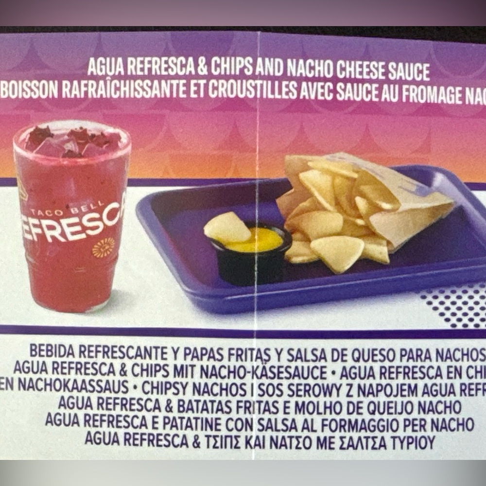 Agua Refresca Chips Nacho Cheese Sauce Taco Bell Make it Mini food Miniverse